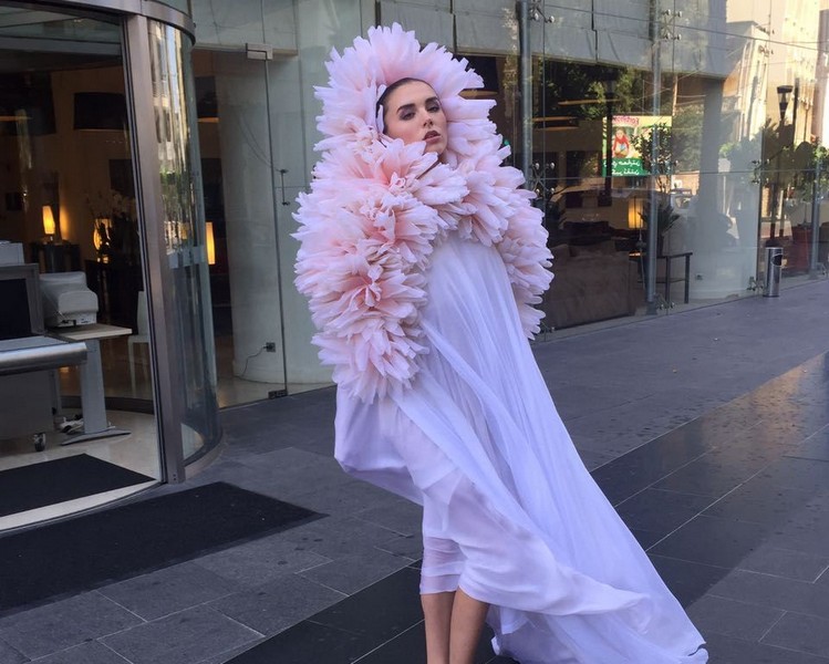 Strange Model in the Streets of Beirut